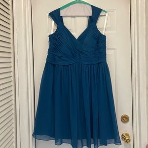Azazie “Angie” Ink Blue Bridesmaid Dress